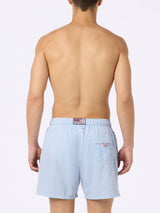 Man seersucker striped swim shorts Patmos