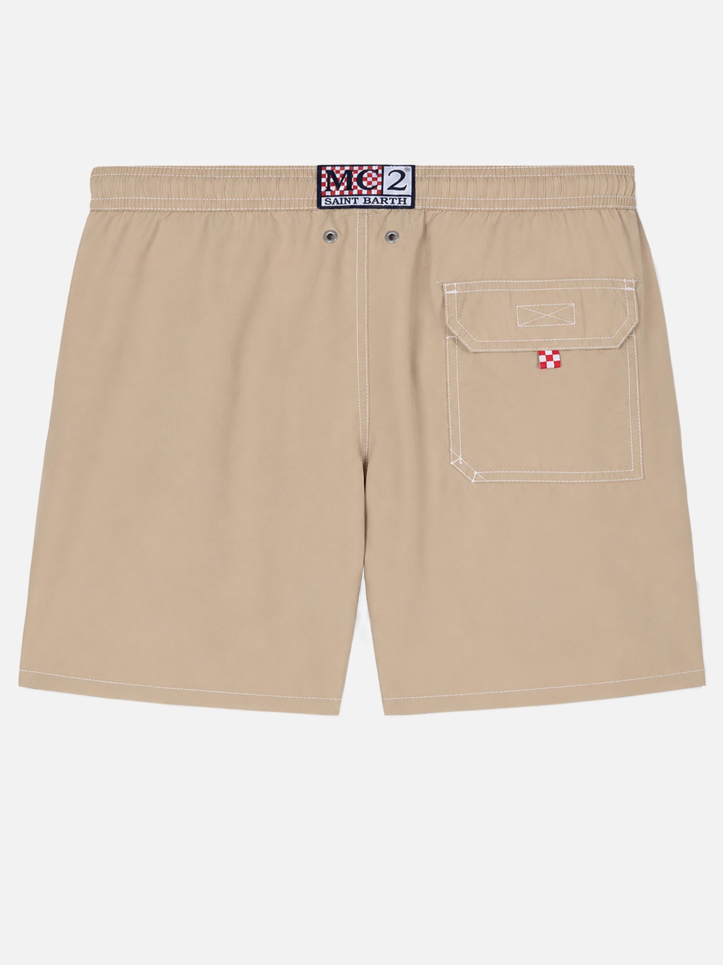 Short de bain classique Patmos en beige 