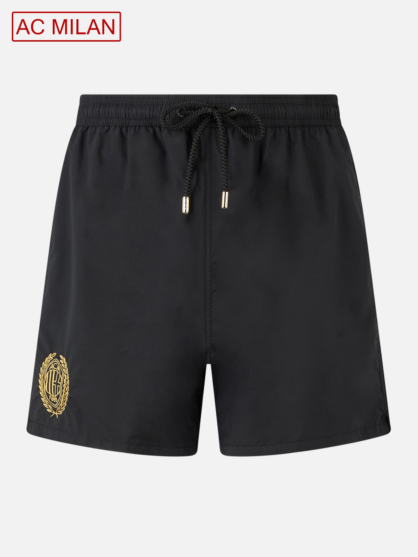 Costume classico leggero Patmos nero con patch Milan 125 | AC MILAN 125 SPECIAL EDITION