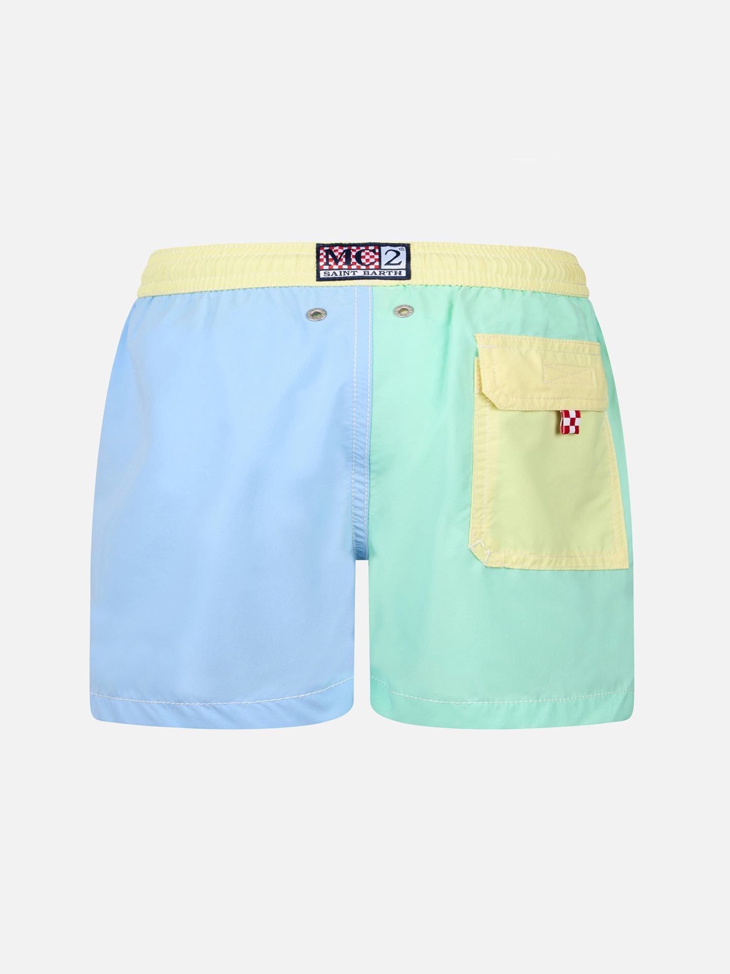 Boy color block mid-length swim shorts Patmos Jr