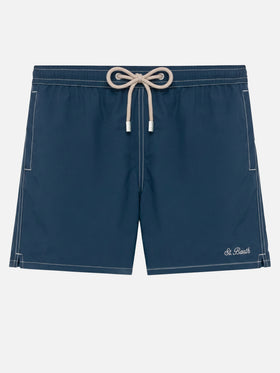 Navy blue long swim shorts Patmos