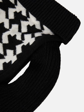 Dog sweater with Pied de Chien embroidery