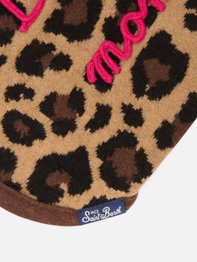 Jersey para perro Pulldoger con estampado de leopardo y bordado Monella 