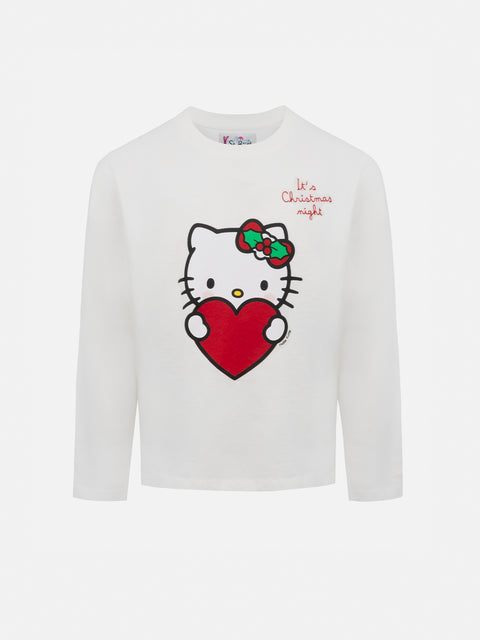 Girl long-sleeve t-shirt Penny with Hello Kitty print | HELLO KITTY SPECIAL EDITION - MC2 Saint Barth