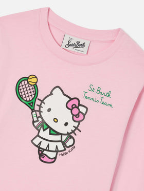 Penny T-Shirt in Rosa mit Hello Kitty Tennis Team-Print 