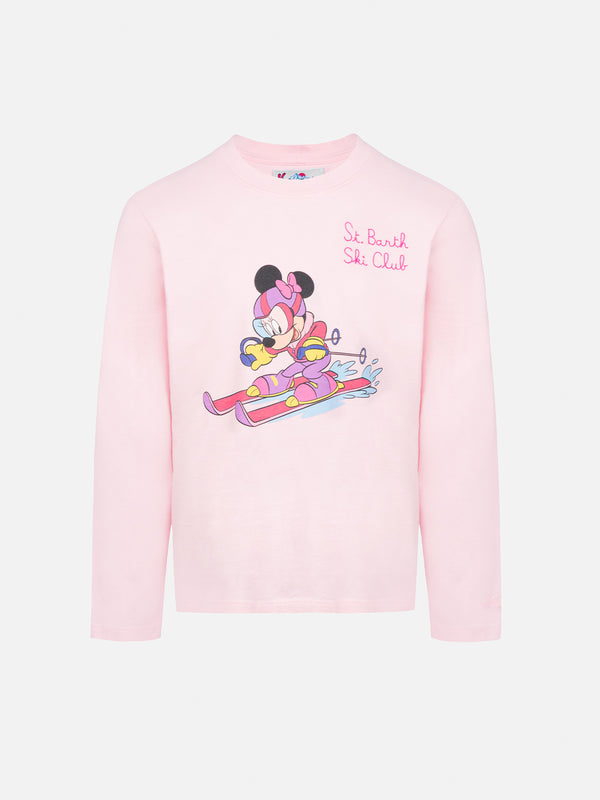 T-shirt rosa a maniche lunghe da bambina Penny con stampa Minnie | EDIZIONE SPECIALE DISNEY