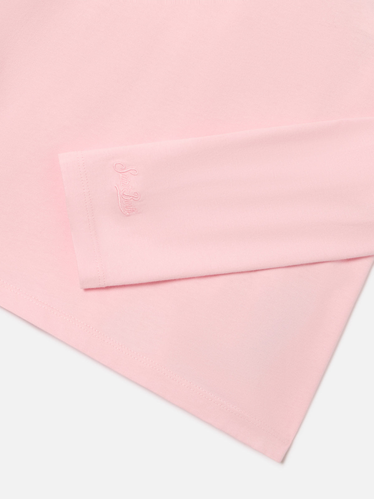 Rosa Pink Penny Langarm-T-Shirt aus Baumwolle mit Dad's Favourite Flockprint 
