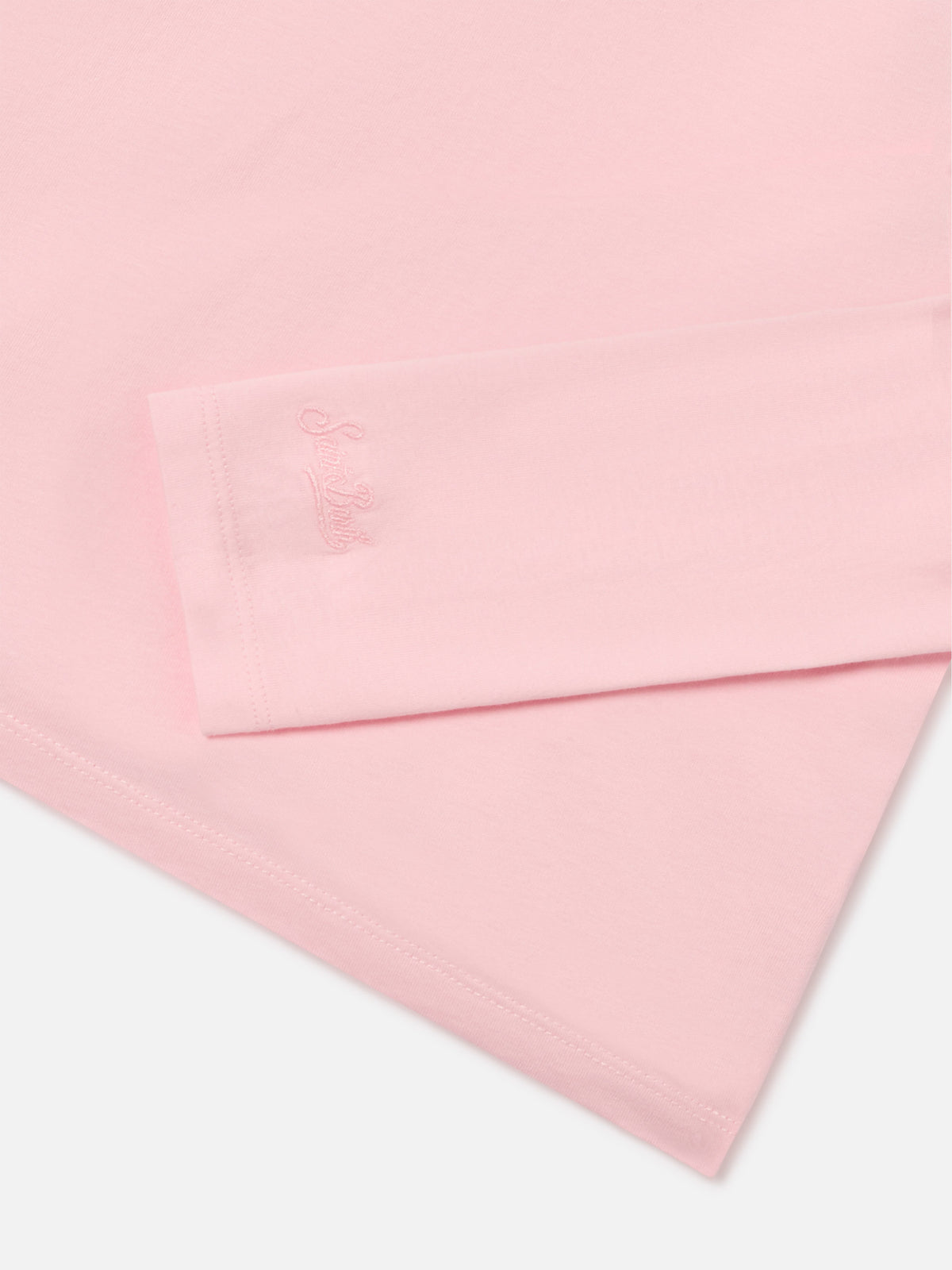 T-shirt à manches longues en coton Pink Penny avec broderie Bella E Monella 
