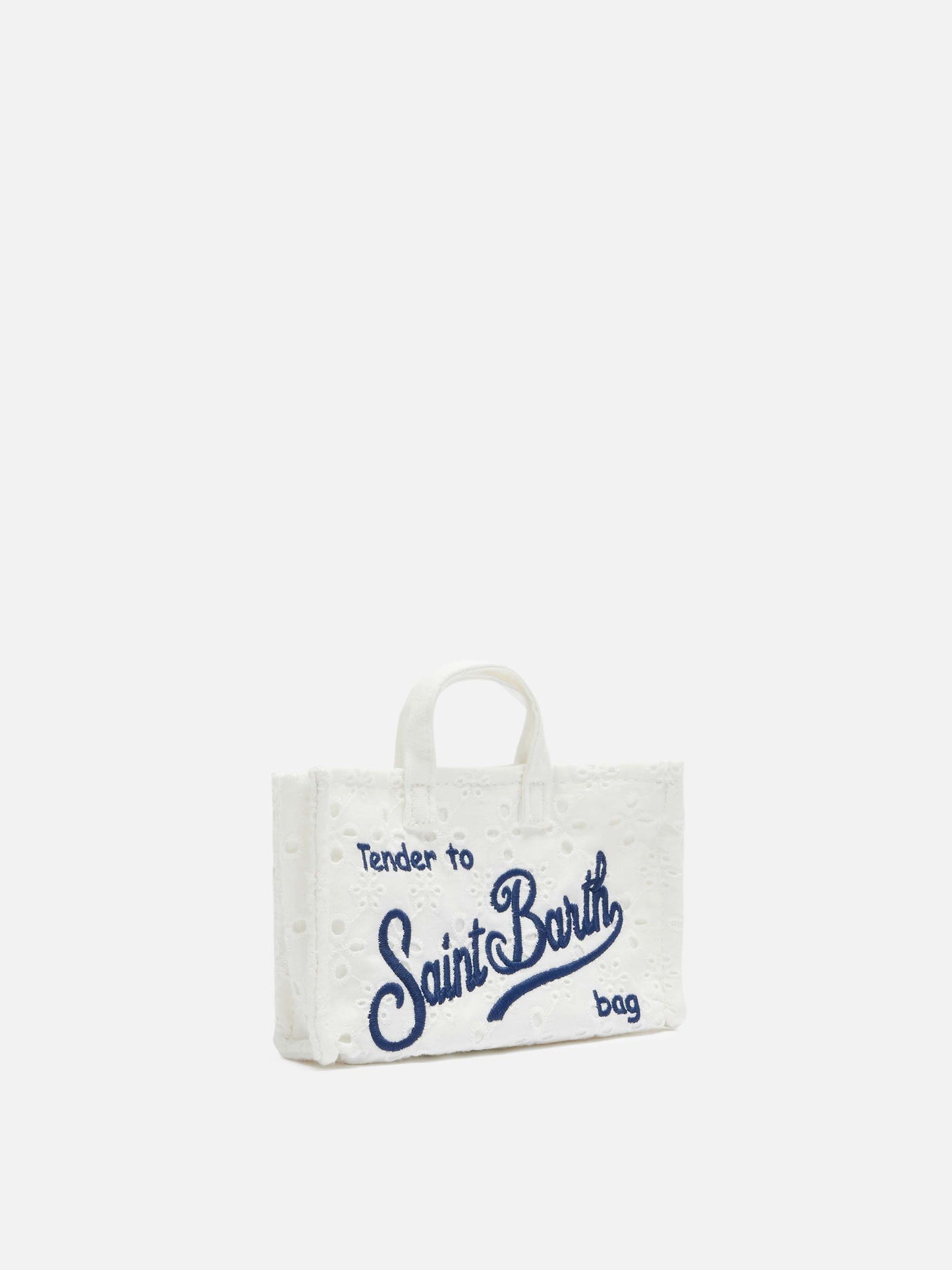 White Sangallo lace Phone Bag
