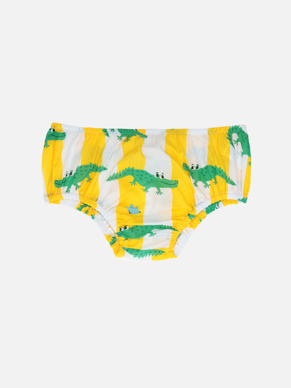 Infant bloomers Pimmy with crocodiles print