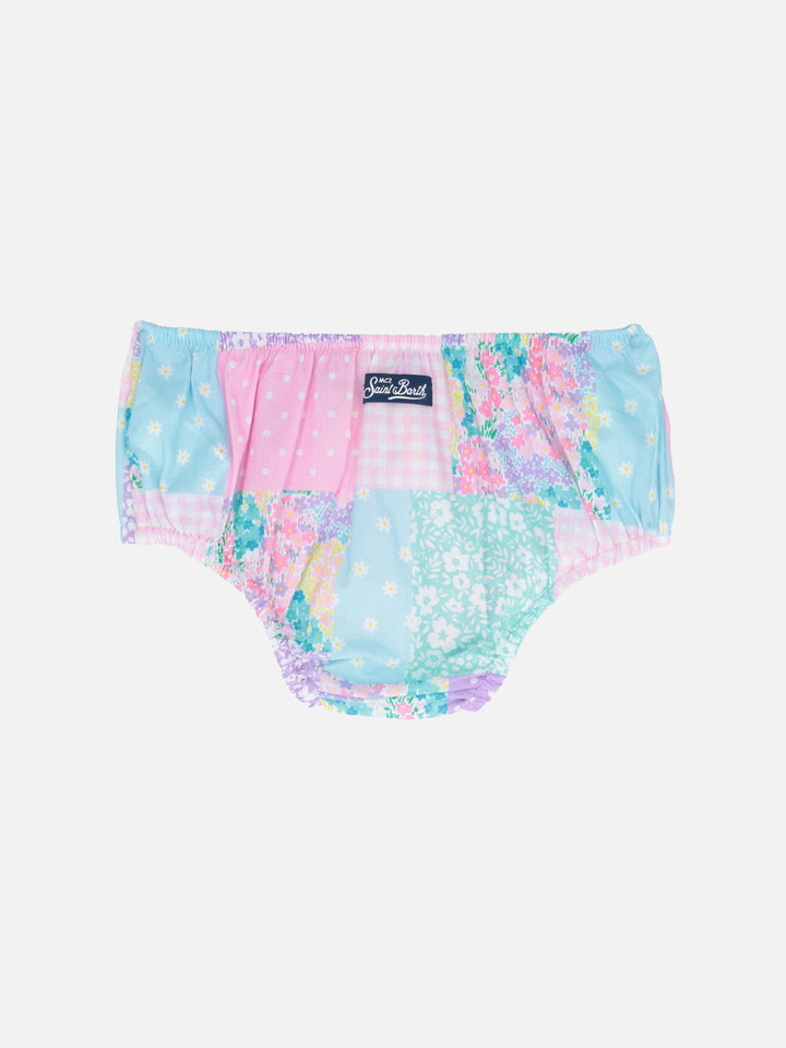 Infant bloomers Pimmy with gingham print - MC2 Saint Barth