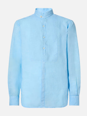 Pierre shirt in light blue linen