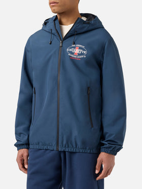 Navy blue Pilot technical jacket with Cigarette print | Special Edition