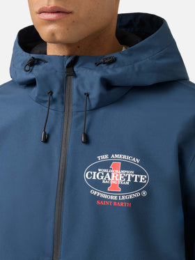 Navy blue Pilot technical jacket with Cigarette print | Special Edition