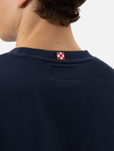 Ponza crewneck cotton sweatshirt with St. Barth Sport Club print