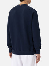 Ponza crewneck cotton sweatshirt with St. Barth Sport Club print