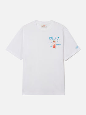 T-shirt Portofino bianca con ricamo Paloma