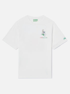 White Portofino T-shirt with I Winbledon embroidery | Special Edition