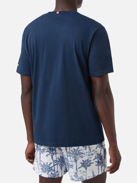 Blue Portofino T-shirt with Sapore Di Sale embroidery