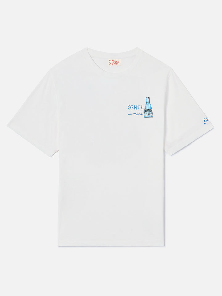 White Portofino T-shirt with Gente Di Mare embroidery | Special Edition