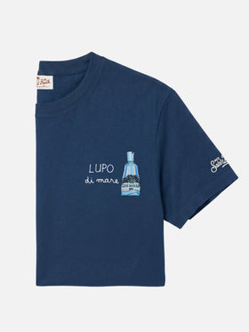 Blue Portofino T-shirt with Lupo Di Mare embroidery | Special Edition