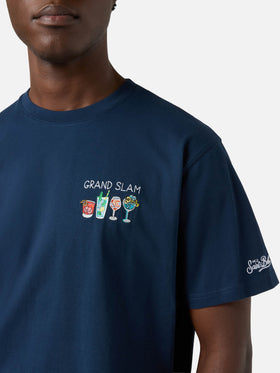 T-shirt Blue Portofino avec broderie Grand Slam 