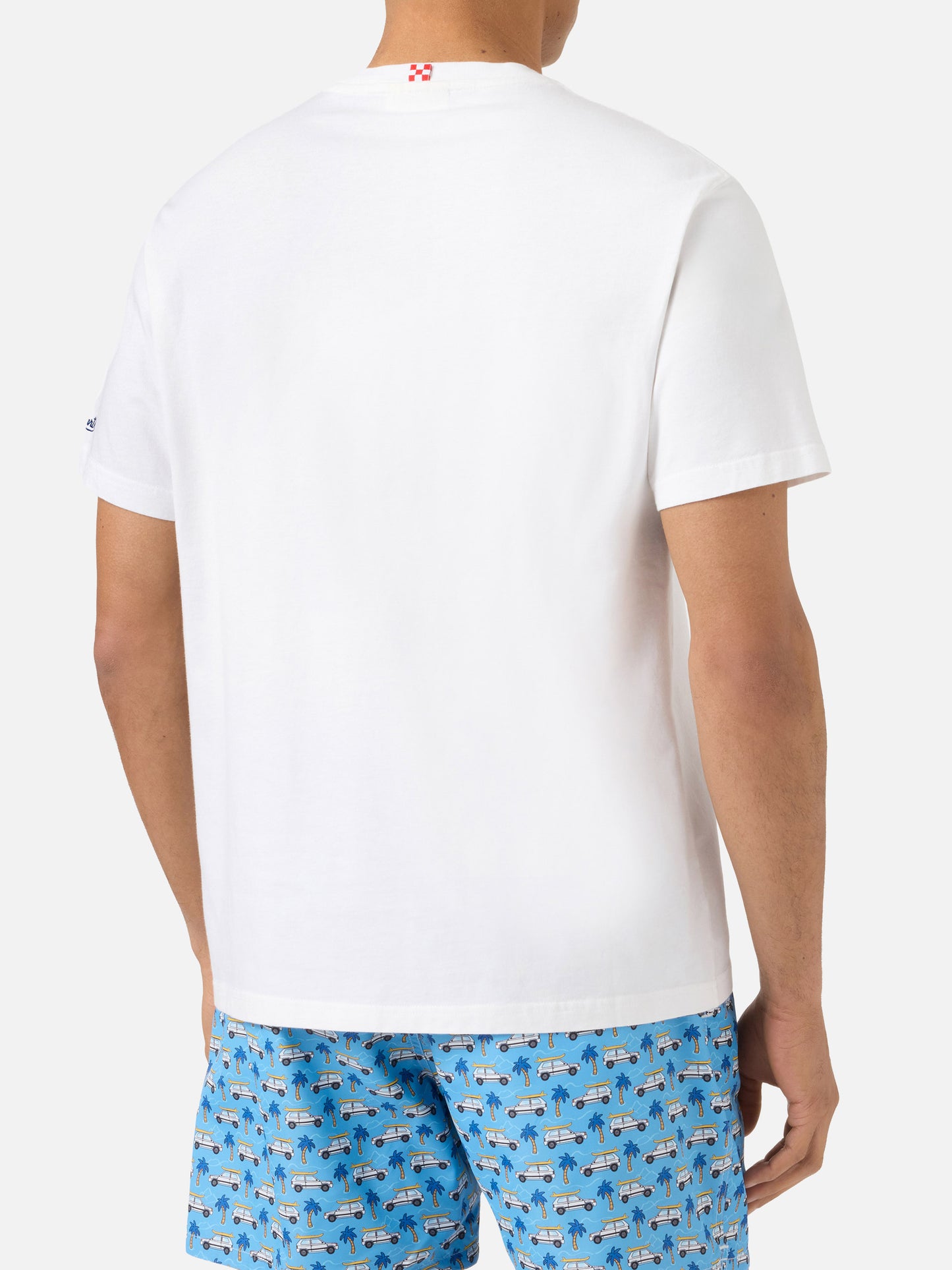 T-shirt Portofino bianca con ricamo Italians Do It Better