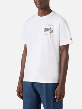 White Portofino T-shirt with Born Free embroidery | Special Edition
