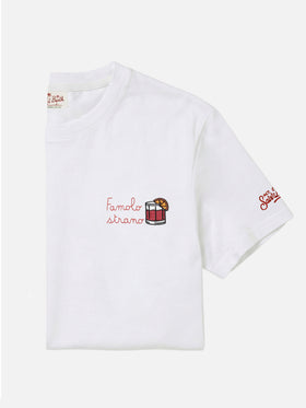 T-shirt Portofino in jersey di cotone classic fit con ricamo Famolo strano | INSULTI LUMINOSI SPECIAL EDITION