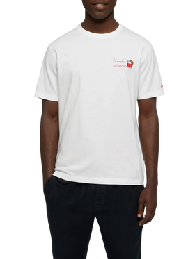 T-shirt Portofino in jersey di cotone classic fit con ricamo Famolo strano | INSULTI LUMINOSI SPECIAL EDITION