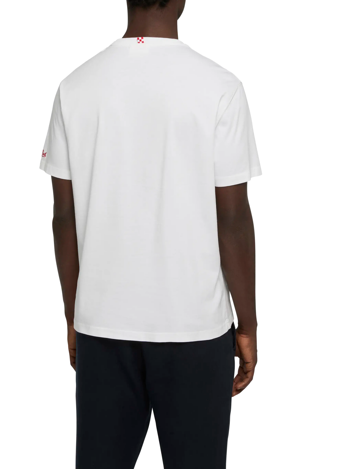 T-shirt Portofino in jersey di cotone classic fit con ricamo Famolo strano | INSULTI LUMINOSI SPECIAL EDITION