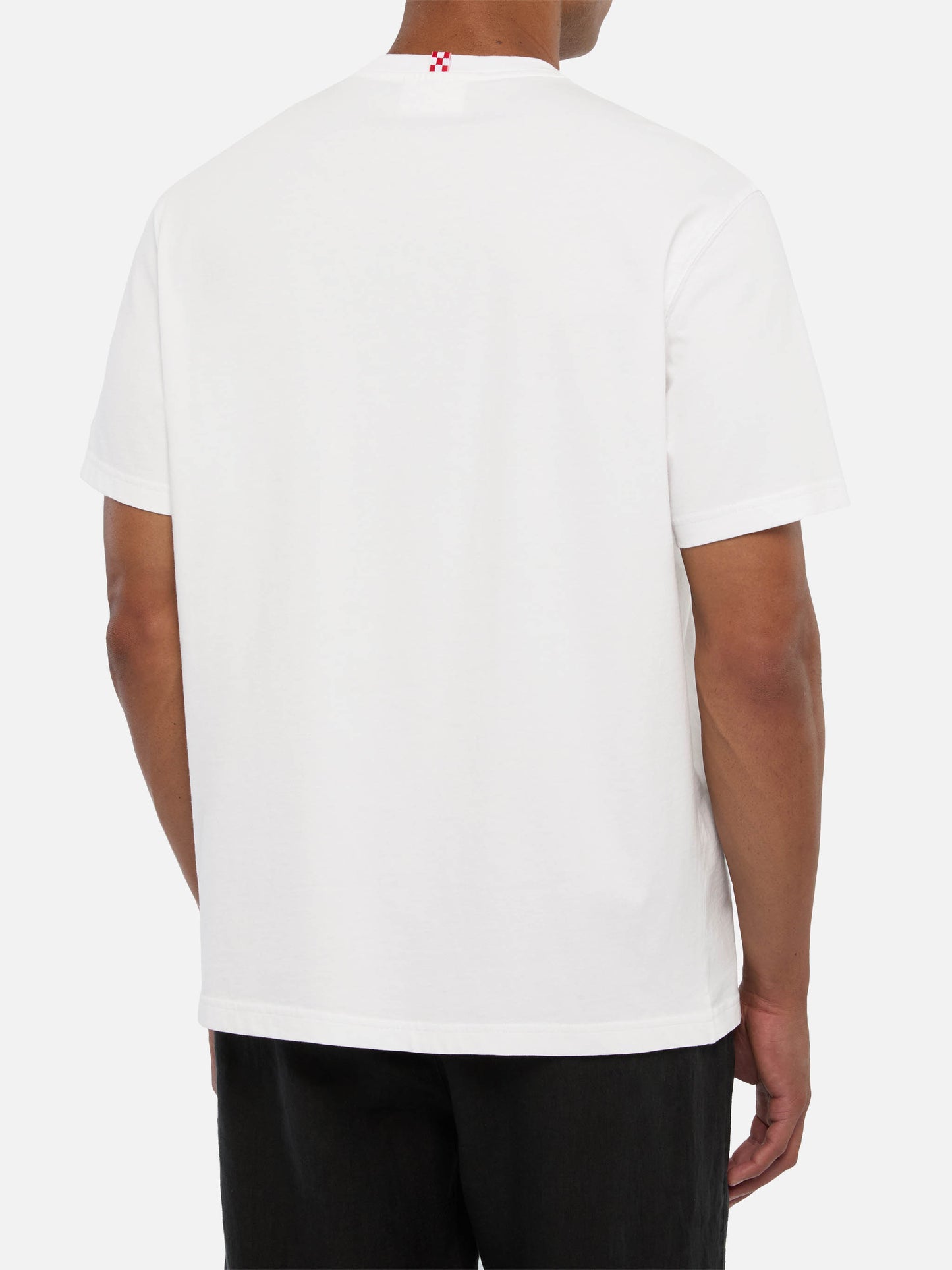 Classic fit cotton jersey t-shirt Portofino with Dazi Amari embroidery