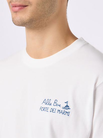 T-shirt da uomo in jersey di cotone vestibilità classica Portofino con stampa ti porto alle Boe | ALLE BOE SPECIAL EDITION