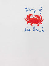 Portofino Jr cotton jersey t-shirt with King of the Beach embroidery