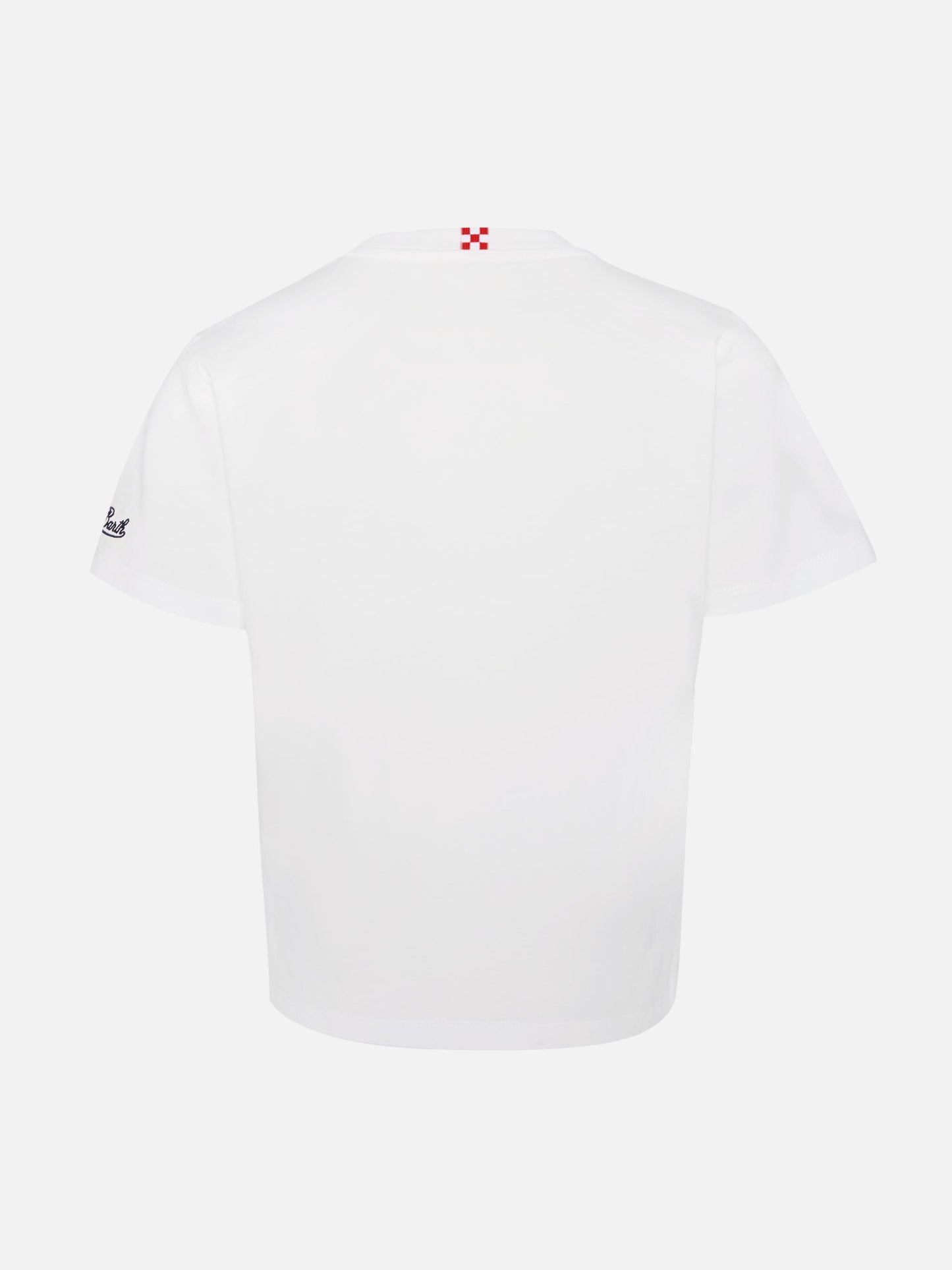 Portofino Jr cotton jersey t-shirt with First Class embroidery