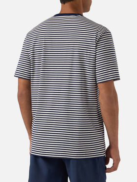 Blue striped Portofino t-shirt with Sapore di Mare embroidery | Special Edition