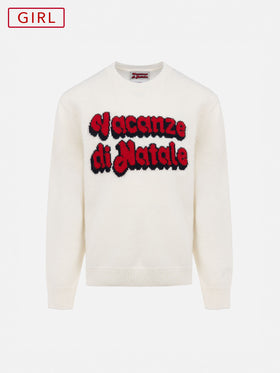 Crewneck Princess with Vacanze di Natale jacquard | VACANZE DI NATALE SPECIAL EDITION