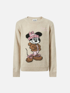 Prinzessinnen-Pullover aus Kaschmir-Mischgewebe mit Minnie-Motiv | DISNEY SONDEREDITION