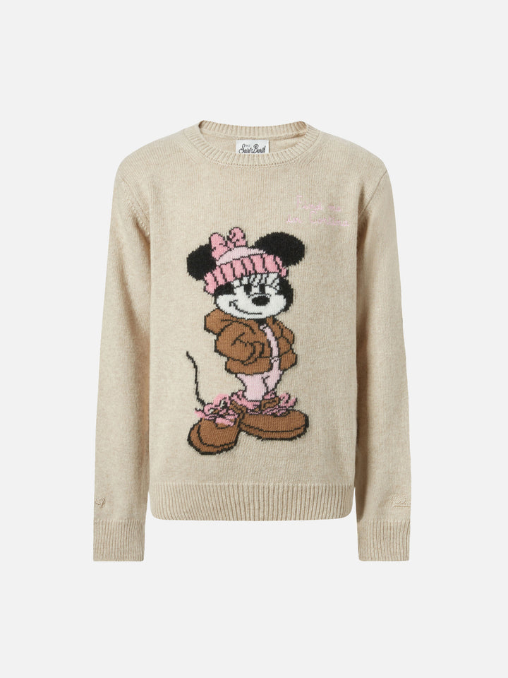 Prinzessinnen-Pullover aus Kaschmir-Mischgewebe mit Minnie-Motiv | DISNEY SONDEREDITION