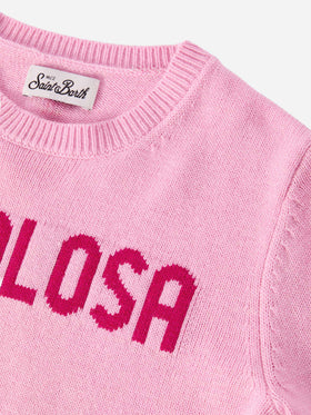 Princess cashmere-blend sweater with Favolosa jacquard