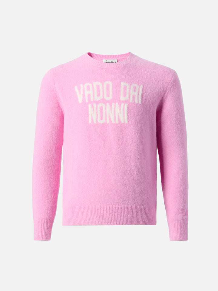 Maglione Princess in misto alpaca stretch con jacquard Vado dai nonni