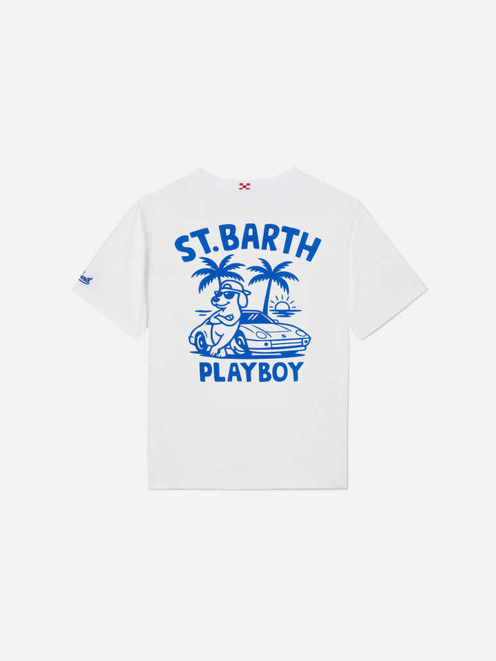 Camiseta Portland Jr con maxi estampado Playboy en la espalda 