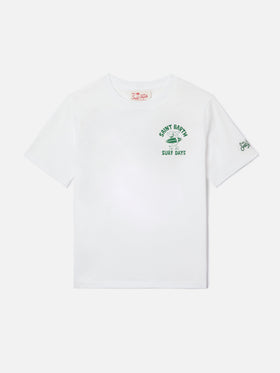 Portland Jr t-shirt with Surf Days maxi print on the back