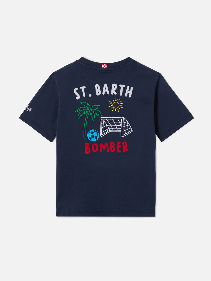Portland Jr T-Shirt mit Bomber-Stickerei 