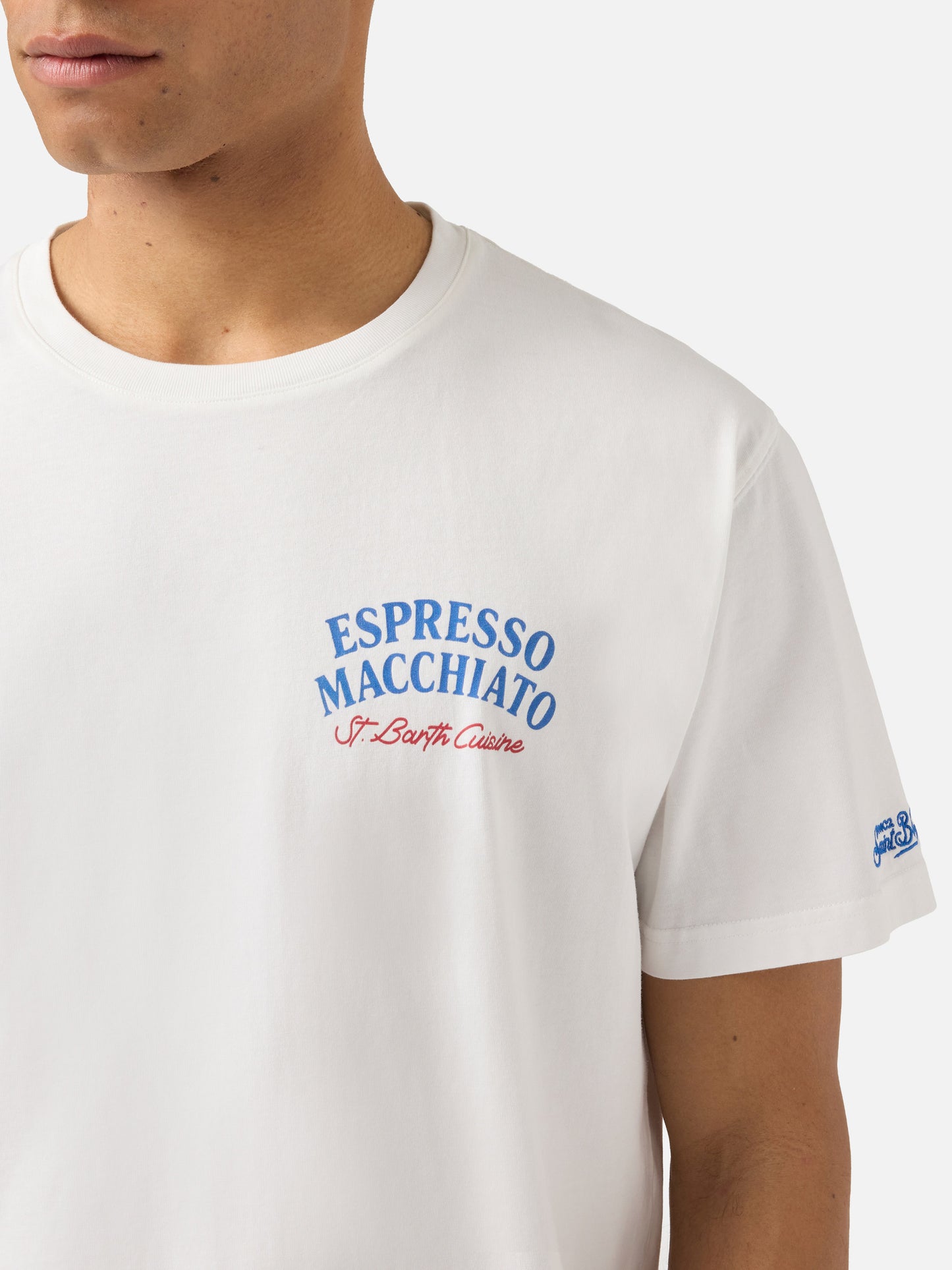 T-shirt Portland panna con stampa Espresso Macchiato