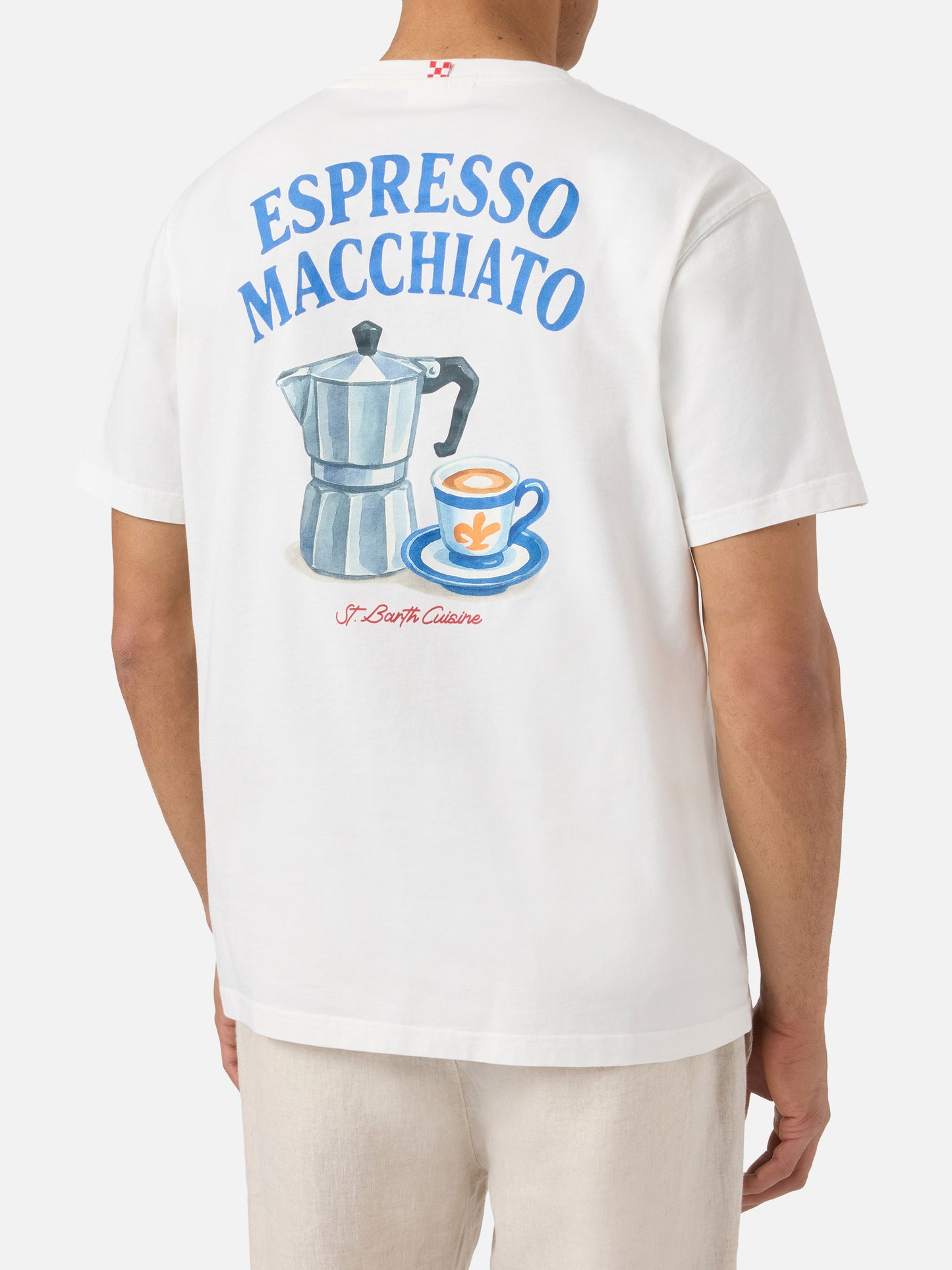 T-shirt Portland panna con stampa Espresso Macchiato