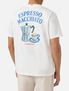 T-shirt Portland panna con stampa Espresso Macchiato