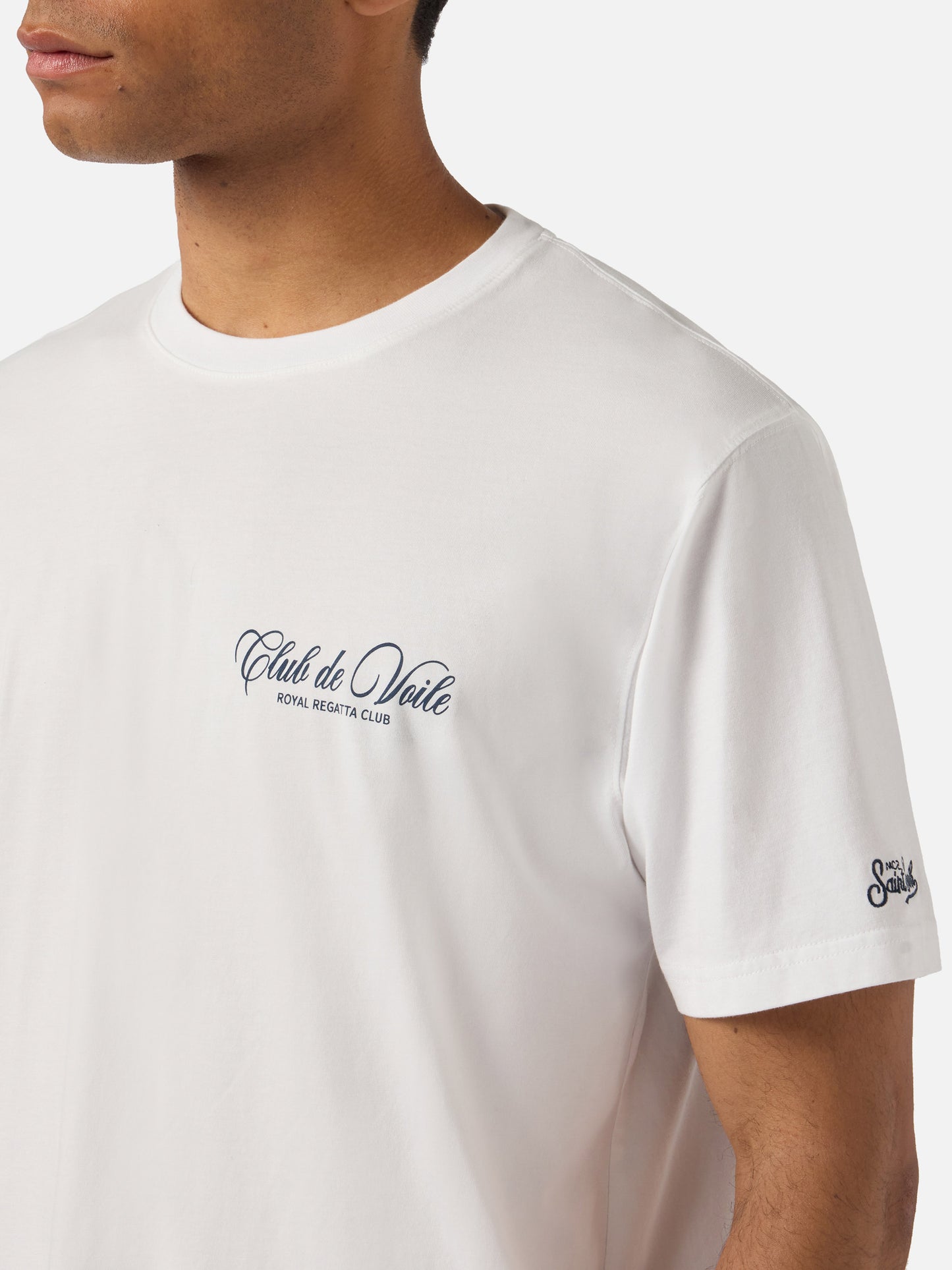 T-shirt Portland bianca con stampa Club de Voile