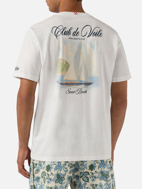 T-shirt Portland bianca con stampa Club de Voile