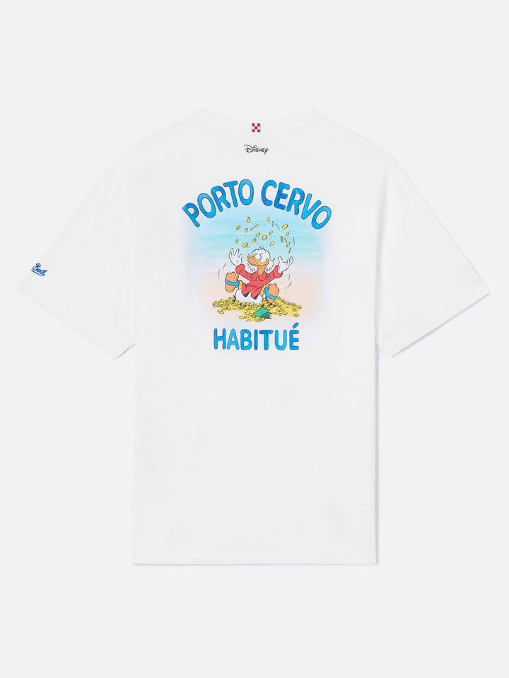 T-shirt Portland bianca con stampa Porto Cervo Habitué | Special Edition